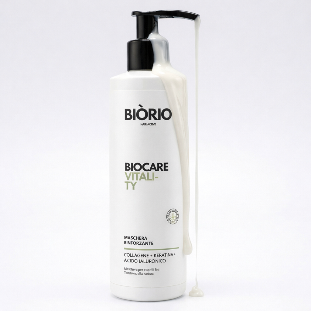 Mascarilla Fortificante para Cabello Fino y Propenso a la Caída Biocarevitality Fibra Fuerte e Hidratación 250 ml