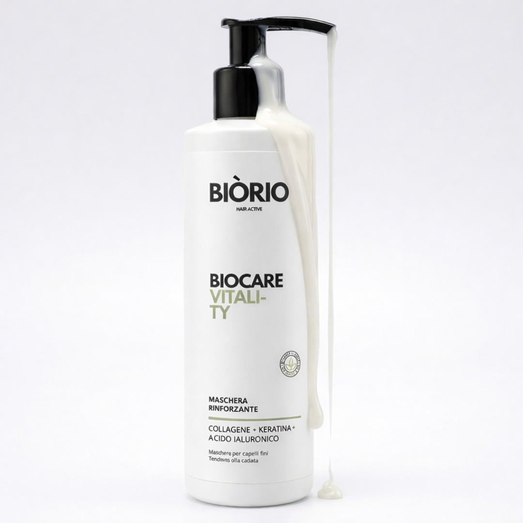 Maschera Rinforzante per Capelli Fini e Tendenti alla Caduta  Biocarevitality Fibra Forte & Idratazione 250 ml