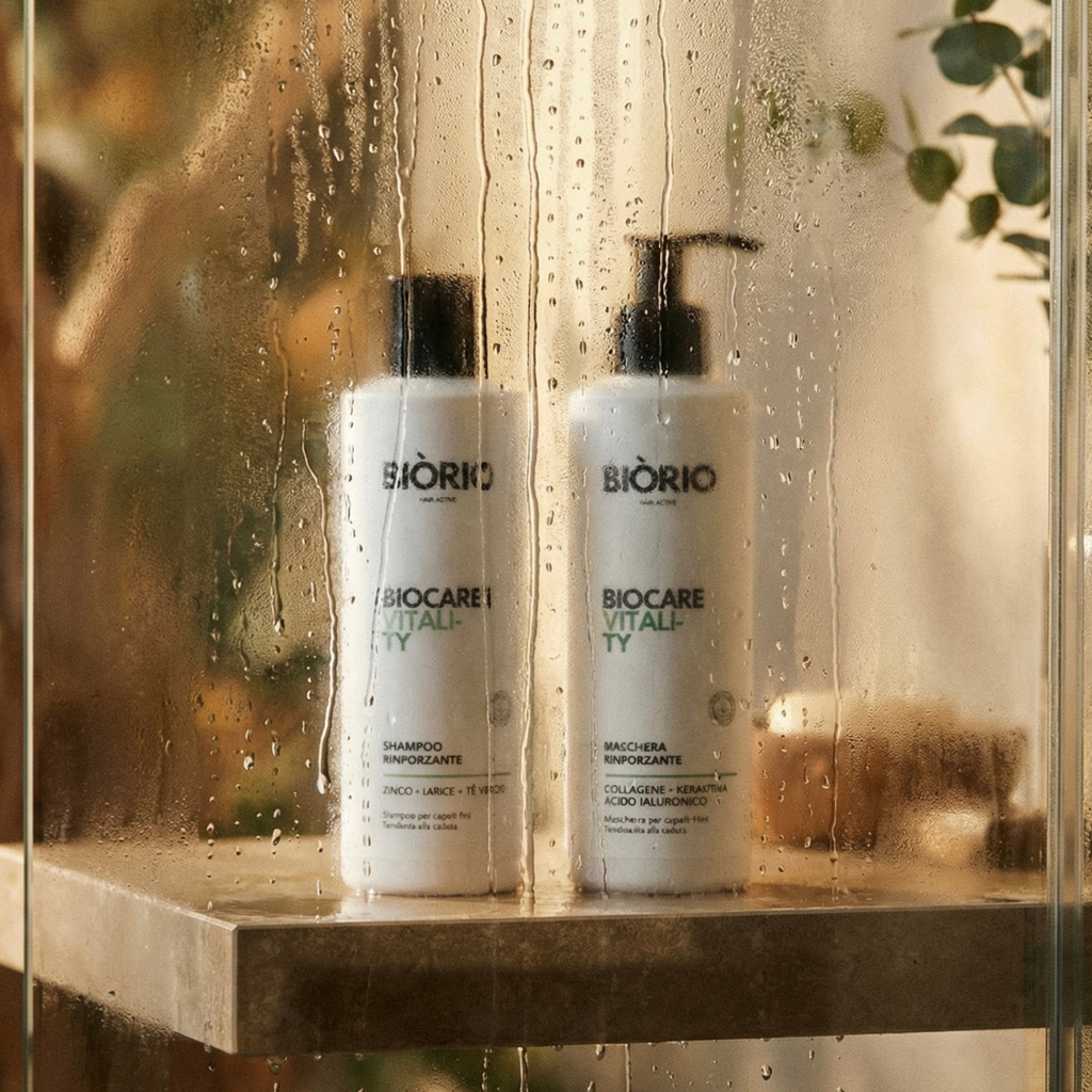 Kit Rinforzante Shampoo + Maschera per Capelli Fini e Tendenti alla Caduta  Cute Sana & Fibra Forte Biocarevitality