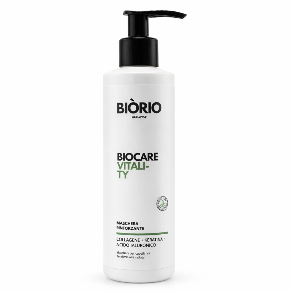 Mascarilla Fortificante para Cabello Fino y Propenso a la Caída Biocarevitality Fibra Fuerte e Hidratación 250 ml