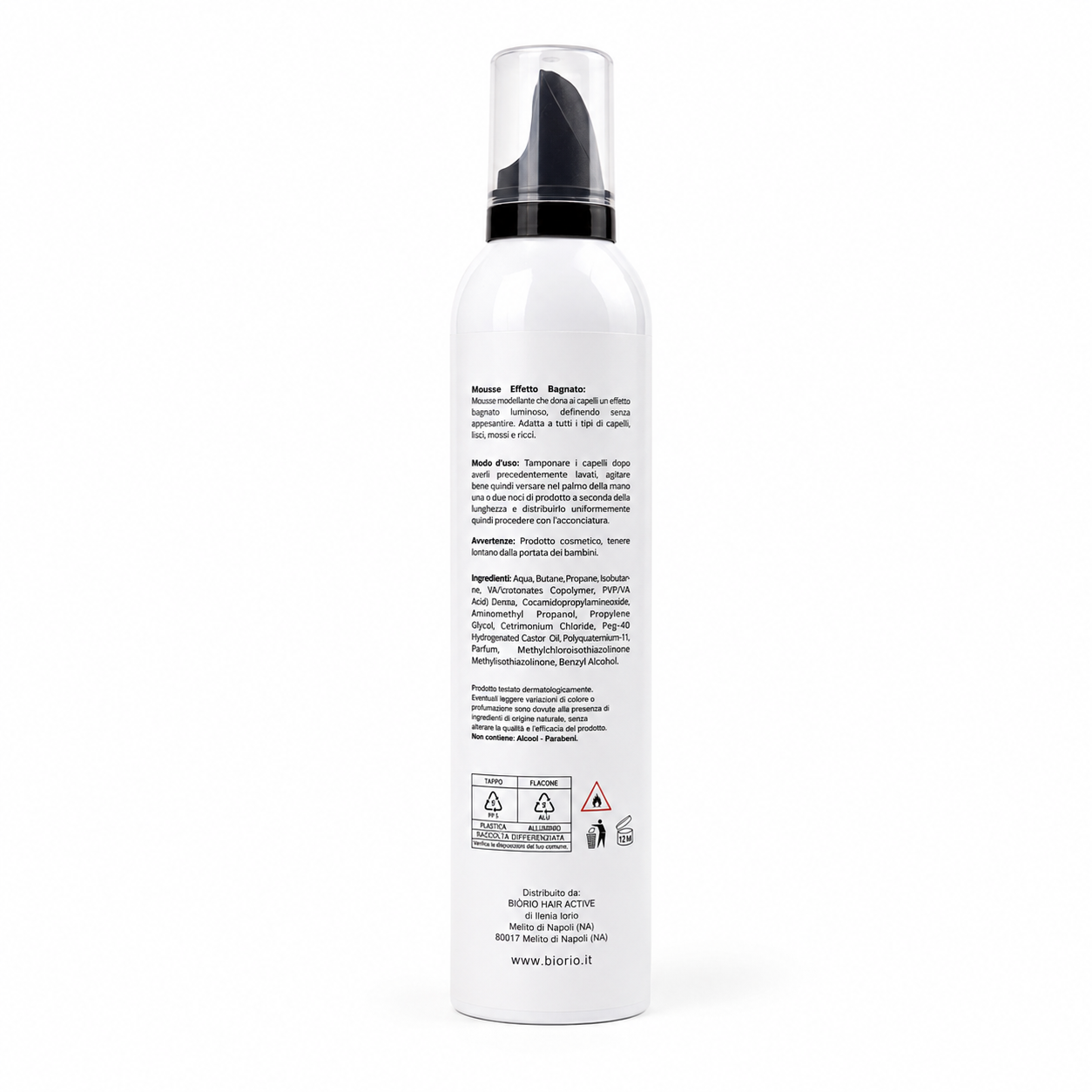 Wet look mousse