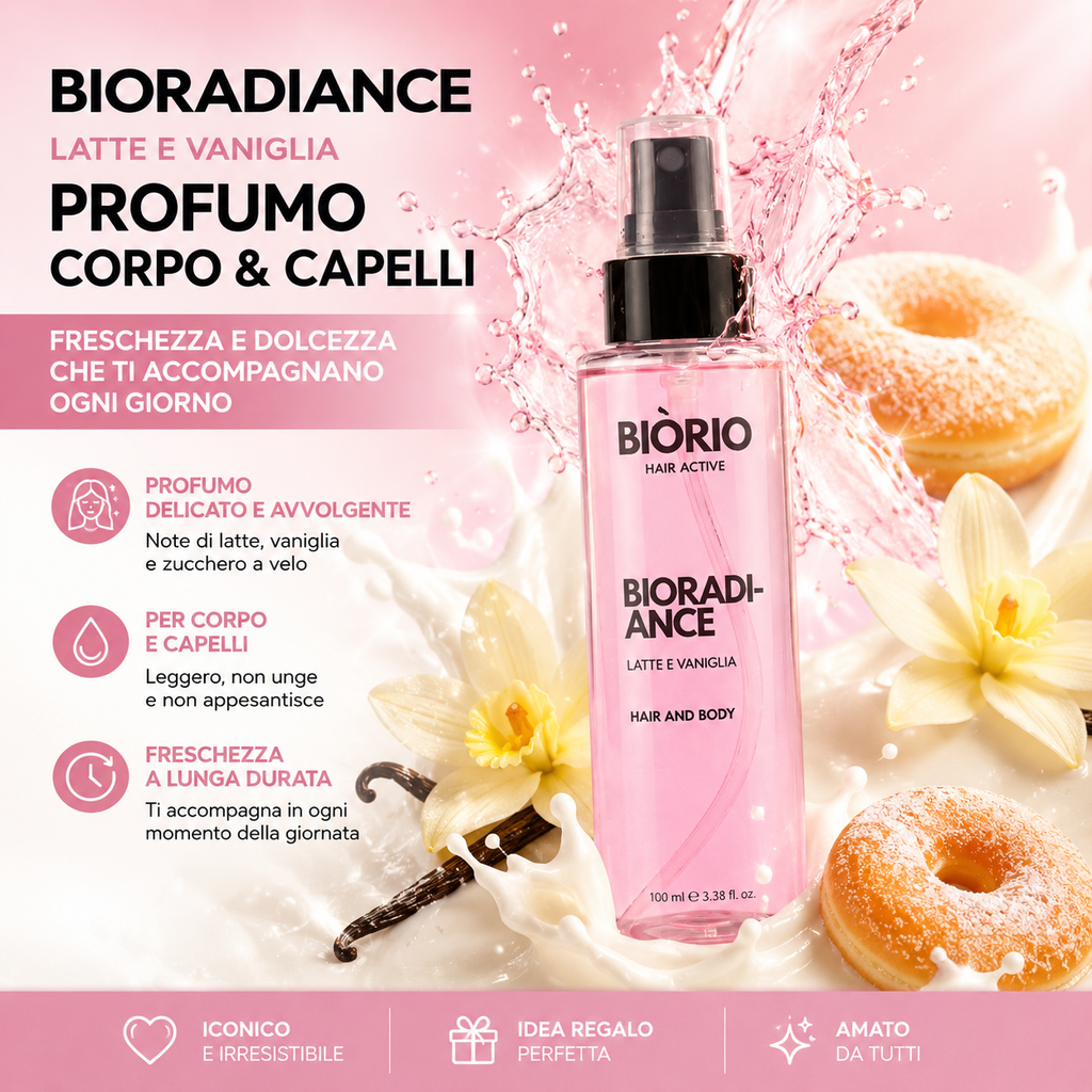 Hair and body Perfume Latte e Vaniglia