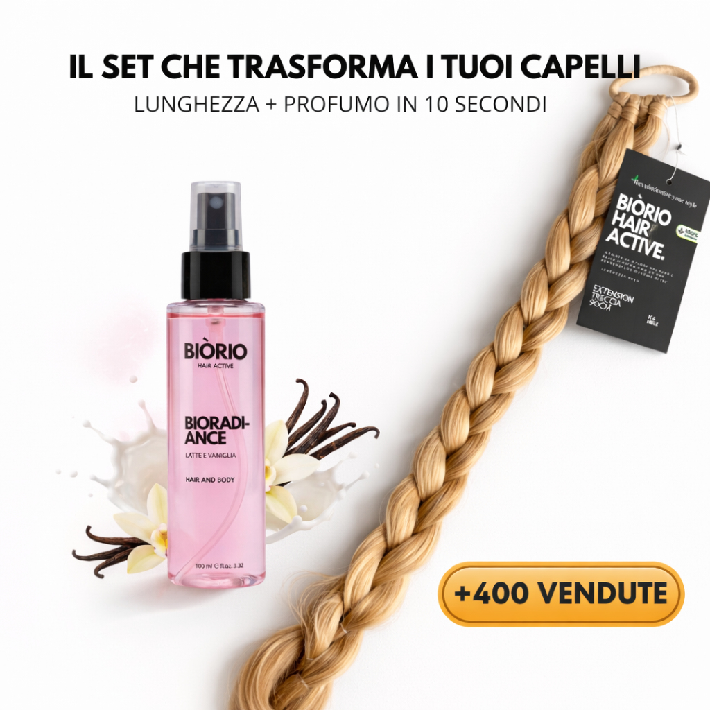 Lunghezza + Profumo in 10 Secondi Treccia XL 90 cm + Hair Mist Latte Vaniglia